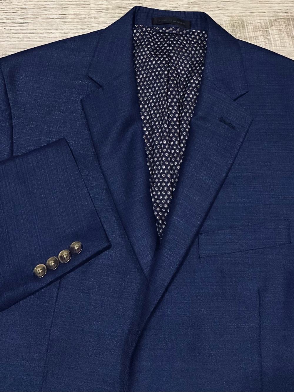 Chaps‎ Mens Blue Suit Jacket Blazer Sport Coat Size 40R